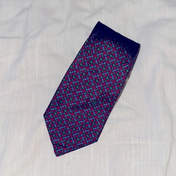 Celine Silk Neck Tie - Picture 1 of 5